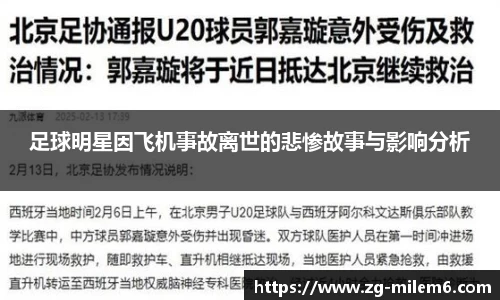 足球明星因飞机事故离世的悲惨故事与影响分析